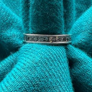 Cubic zirconia infinity band